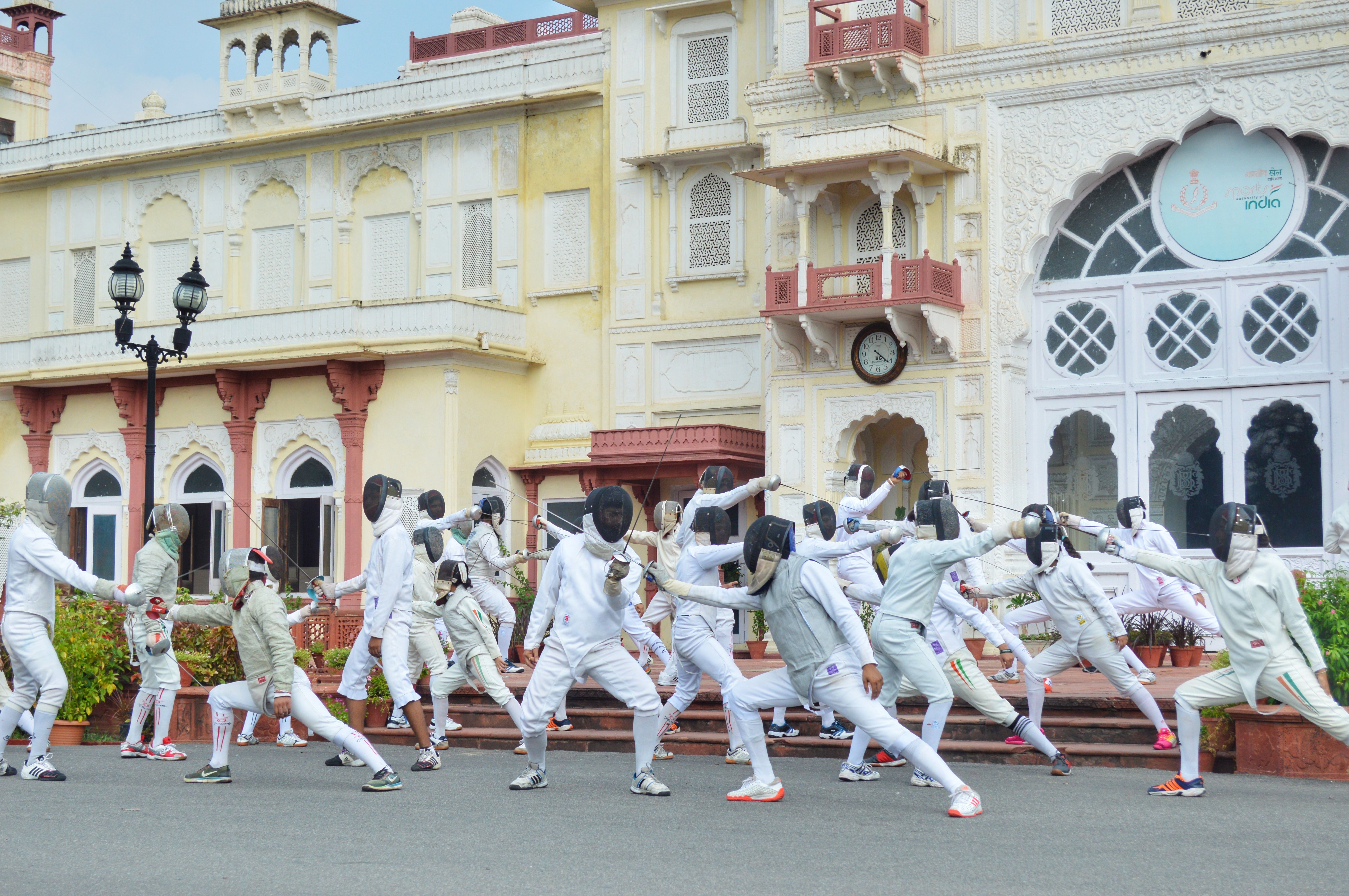 World Fencing Day in India, at the national institute of sports in Patiala, Punjab 