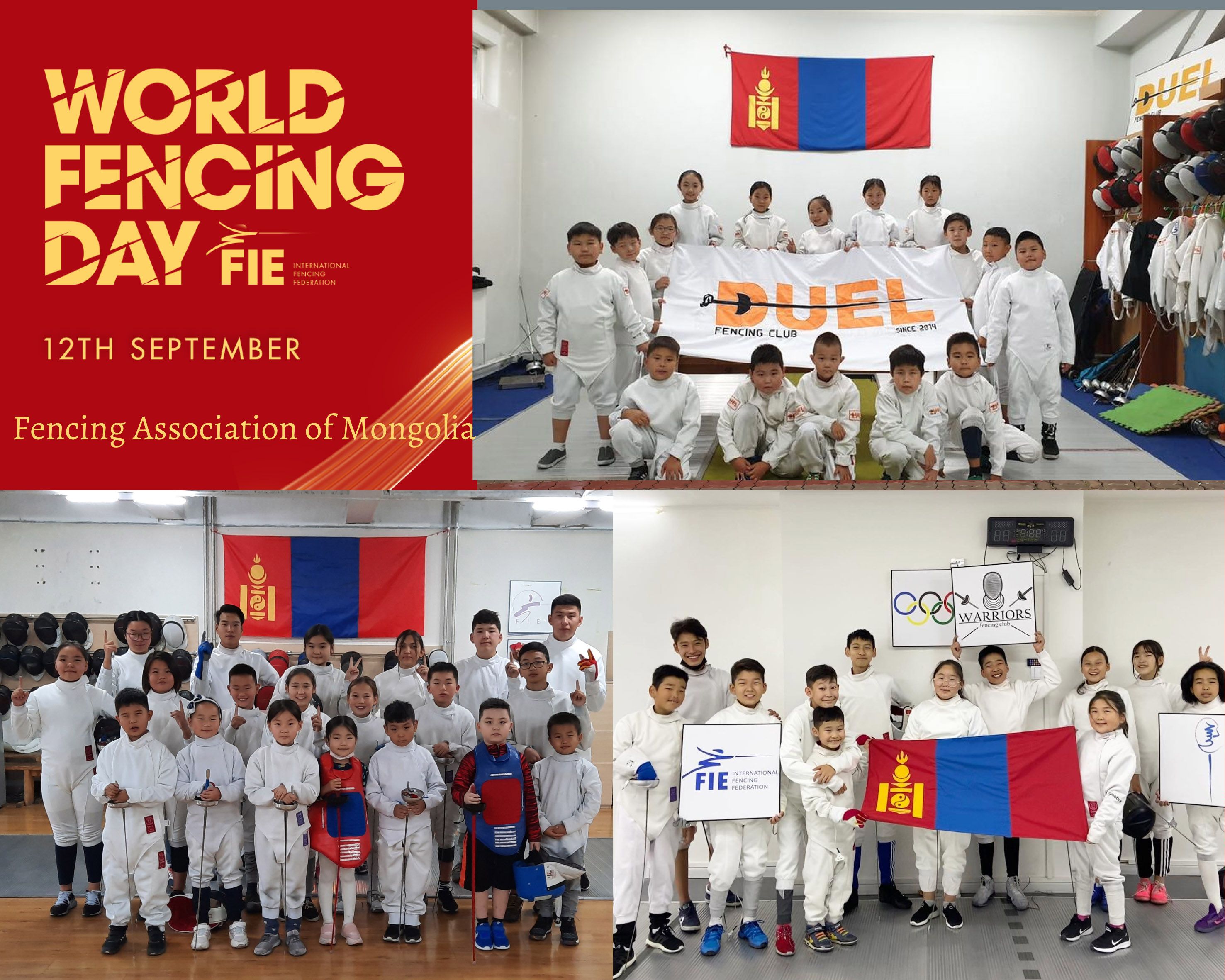 Mongolia Fencing Federation on fencing day 2020
