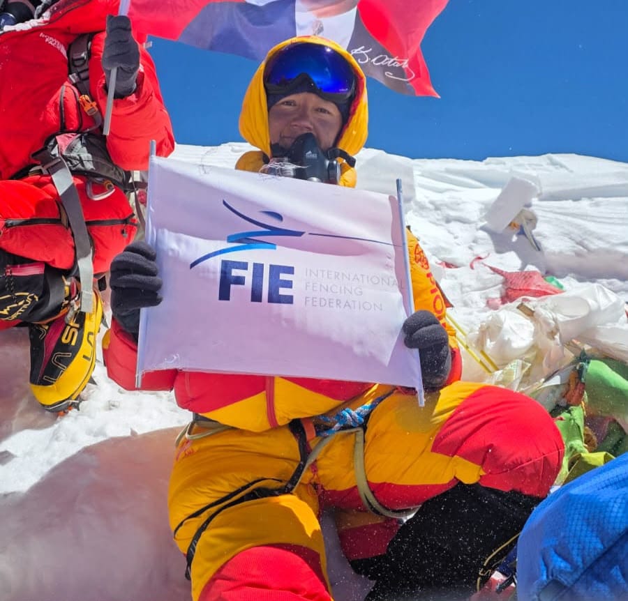 Nepalese fencer Anita Karki raises FIE flag on summit of Mount Everest 