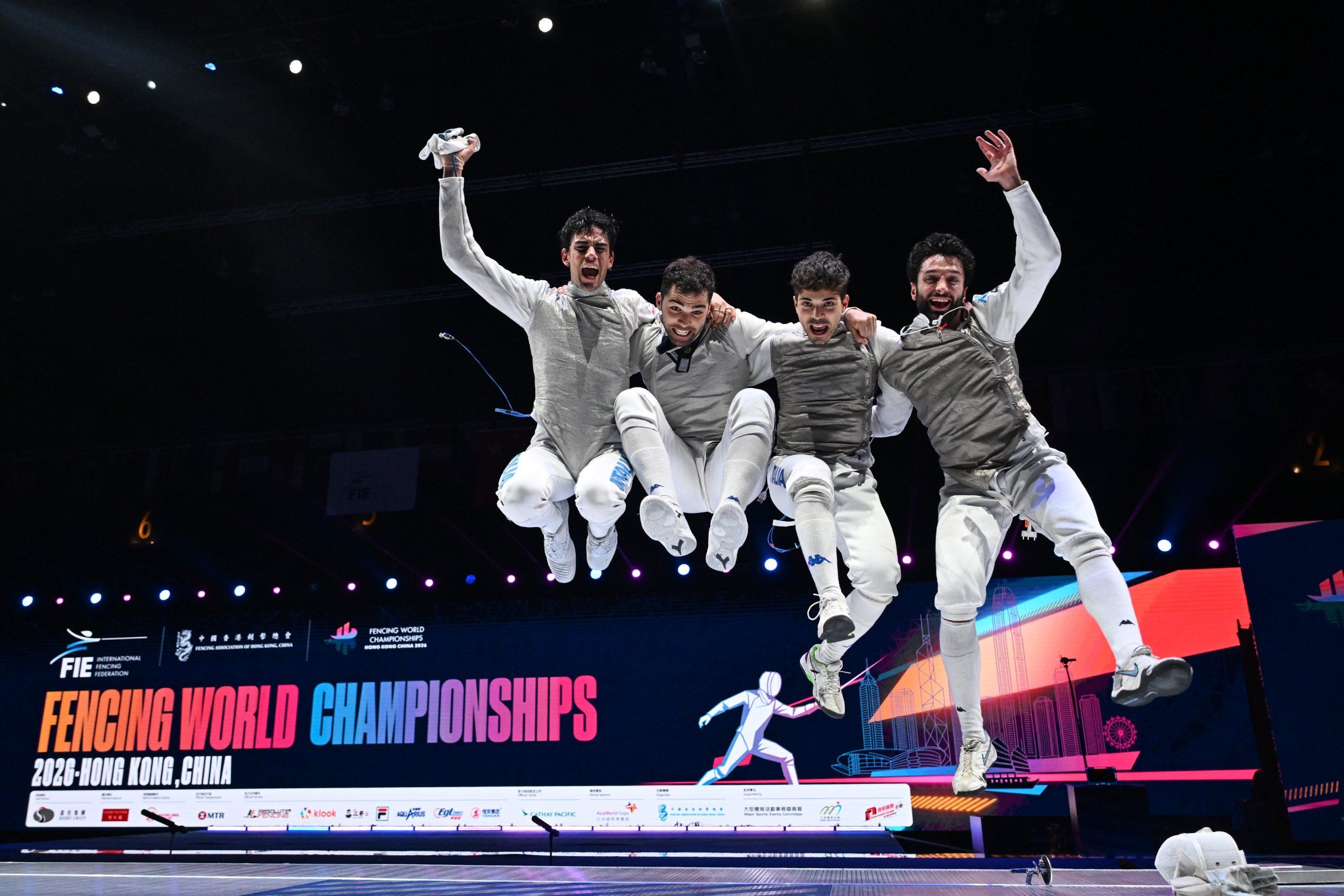 ITALY RETAINS MEN’S TEAM FOIL WORLD TITLE IN 45-44 THRILLER OVER HOSTS HONG KONG