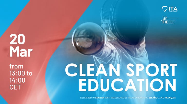 2025 FIE/ITA Clean Sport-Antidoping Webinar Opens for Athletes, Coaches